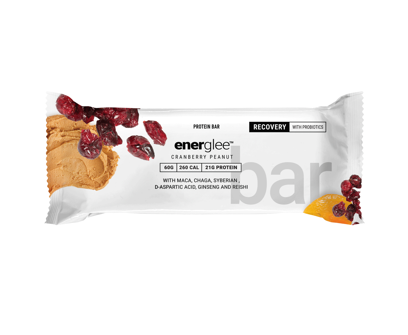 Cranberry Peanut Recovery Protein Bar